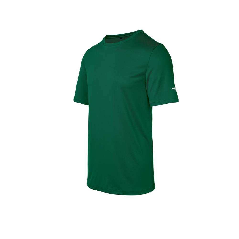 Camisetas Mizuno Para Hombre Verdes 0143958-PD